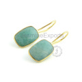 Pendiente de plata esterlina 925 de Amazonite, pendiente de plata esterlina hecho a mano